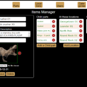 Python Inventory part screen